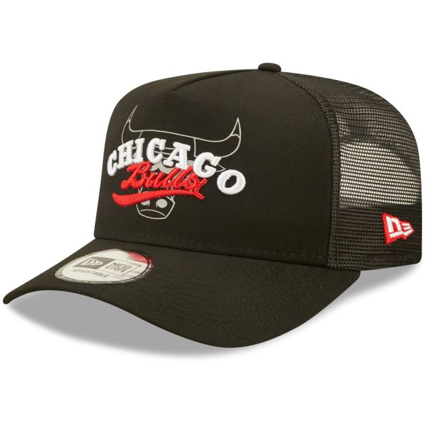 New Era A-Frame Trucker Cap - LOGO OVERLAY Chicago Bulls