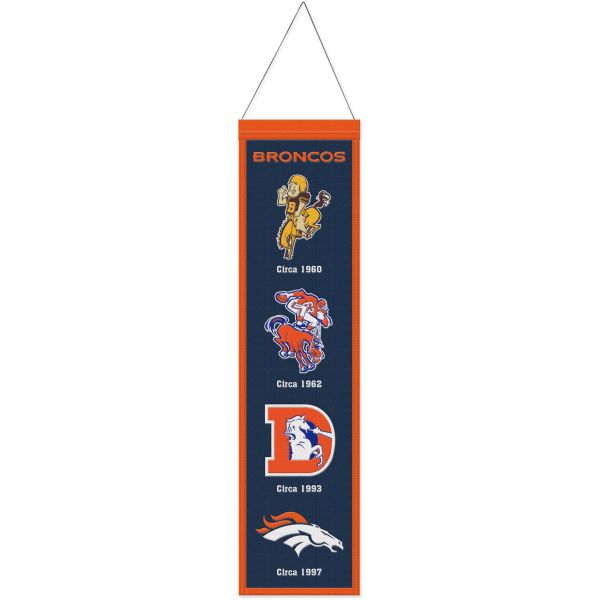 Denver Broncos EVOLUTION NFL Wool Banner 80x20cm