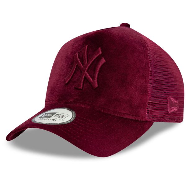 New Era Trucker Femme Cap - VELOUR New York Yankees maroon