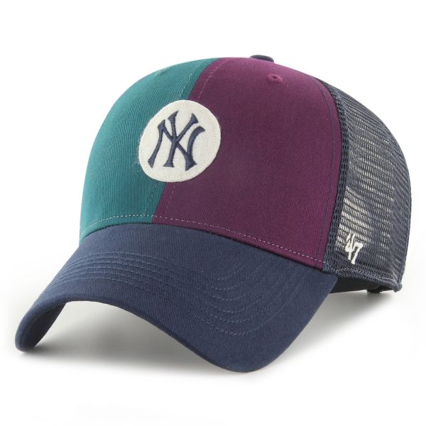 47 Brand Trucker Cap - MELROSE MESH New York Yankees plum