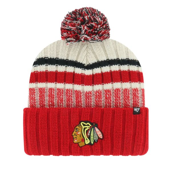 47 Brand Beanie Wintermütze - LONG RANGE Chicago Blackhawks