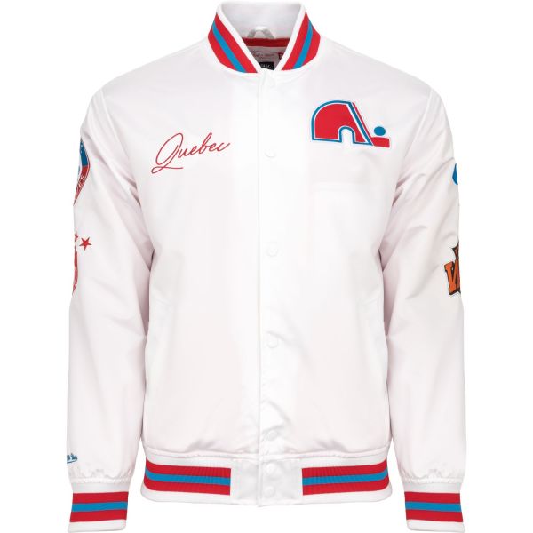 City Collection Lightweight Satin Jacket - Quebec Nordiques