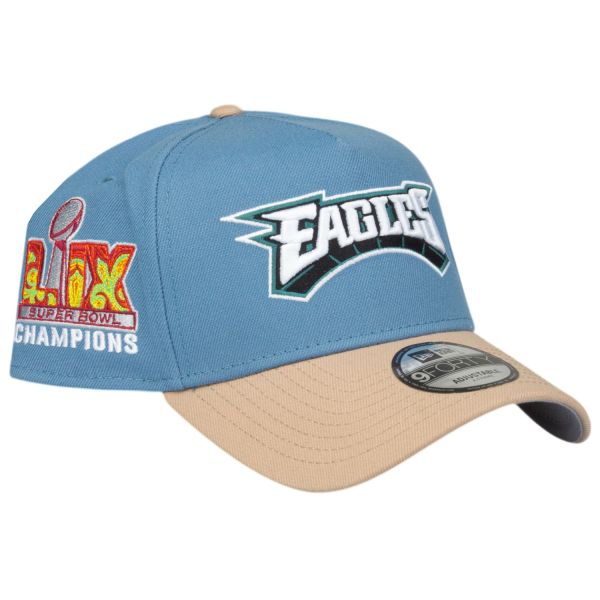 New Era 9Forty A-Frame Cap - Philadelphia Eagles faded blue