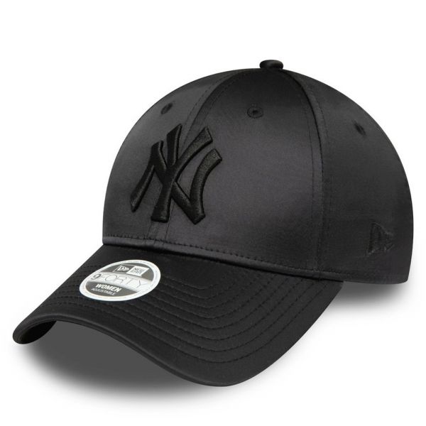 New Era 9Forty Damen Cap - SATIN New York Yankees schwarz