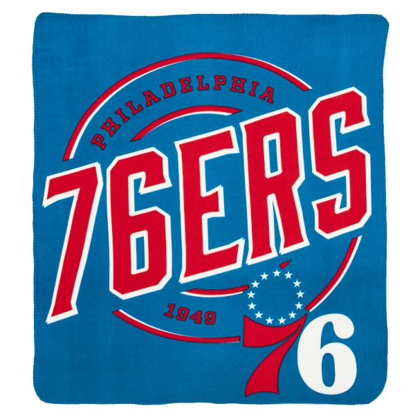 Philadelphia 76ers NBA Fleece CAMPAIGN Throw Brush Blanket
