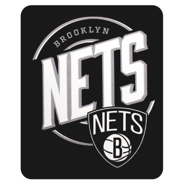 Brooklyn Nets NBA Fleece CAMPAIGN Throw Brush Blanket