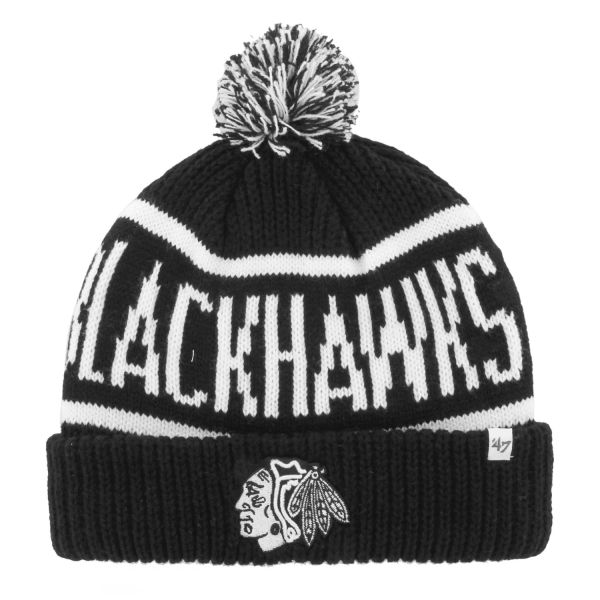 47 Brand Knit Beanie - CALGARY Chicago Blackhawks black