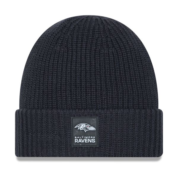 New Era Knit Bonnet D'Hiver SIDELINE Baltimore Ravens
