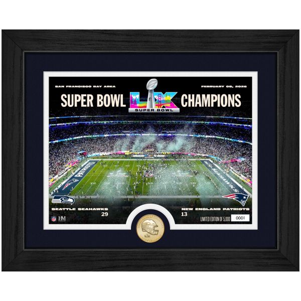 Seattle Seahawks SB LX Champions Celebration Coin Frame