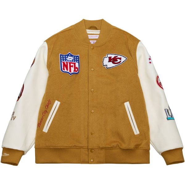 Mitchell & Ness Varsity Jacket - DUSTED Kansas City Chiefs