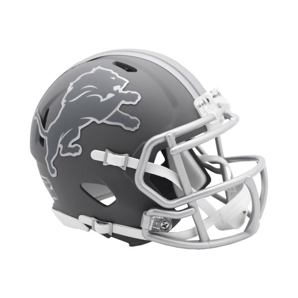 Riddell Speed Mini Football Helm - SLATE Detroit Lions