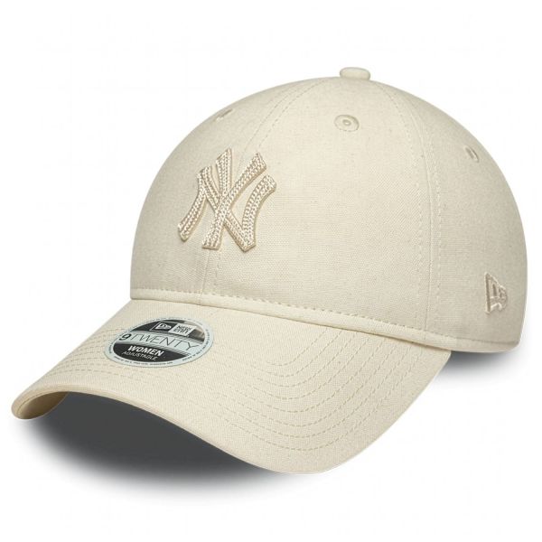 New Era 9Twenty Damen Cap - LEINEN New York Yankees beige