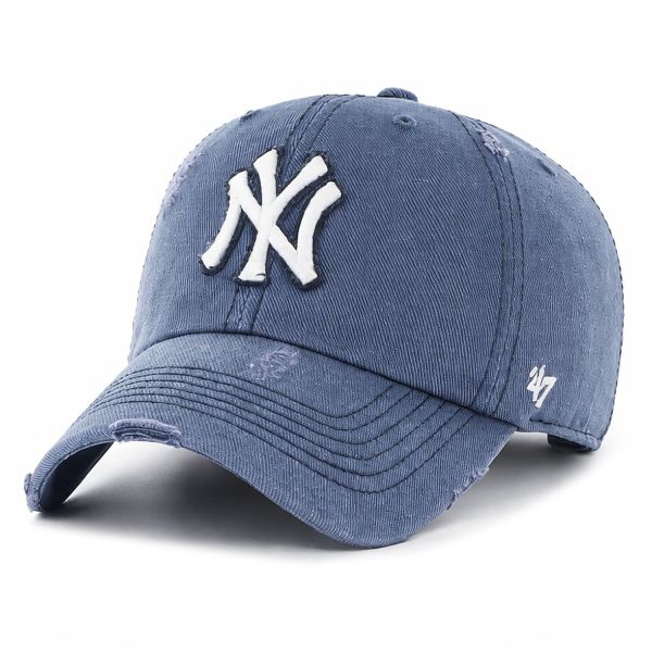 47 Brand Clean Up Cap - WEATHERED New York Yankees navy