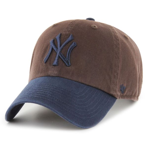 47 Brand Strapback Cap - CLEAN UP New York Yankees brown