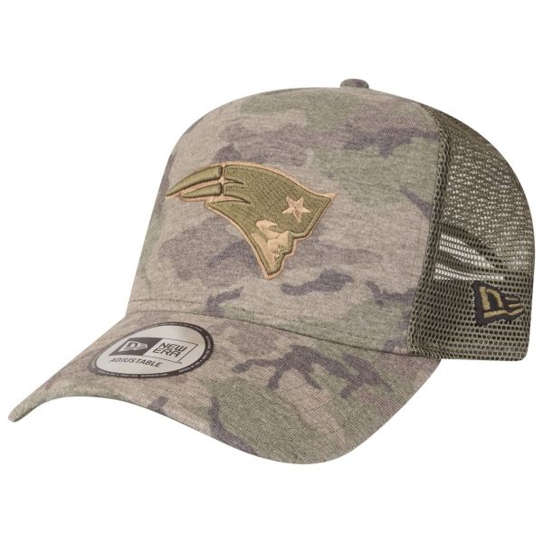 New Era A-Frame Trucker Cap - New England Patriots wood camo