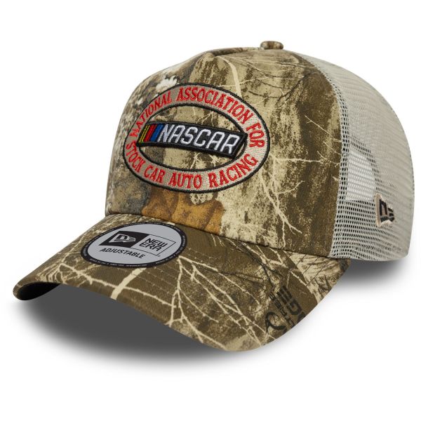 New Era A-Frame Mesh Trucker Cap - NASCAR real tree camo