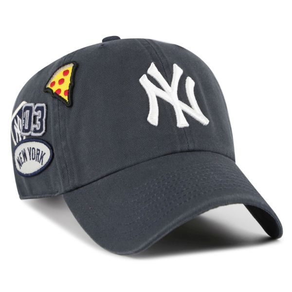 47 Brand Strapback Cap - BADGES New York Yankees navy
