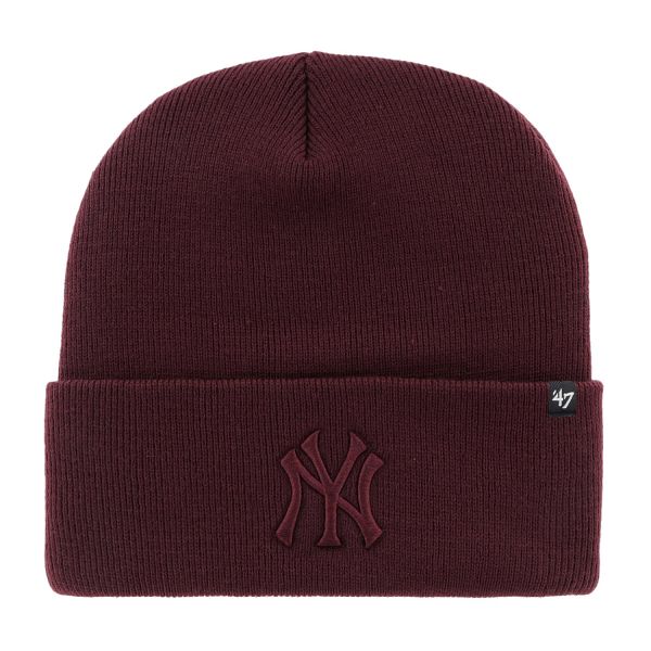 47 Brand Knit Beanie - HAYMAKER New York Yankees maroon