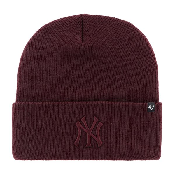 47 Brand Beanie Wintermütze - HAYMAKER NY Yankees maroon