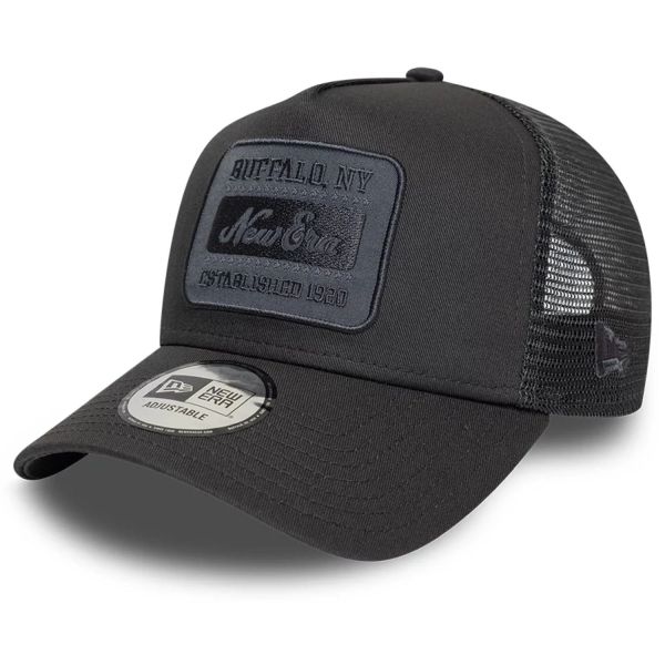 New Era A-Frame Mesh Trucker Cap - TONAL PATCH charcoal
