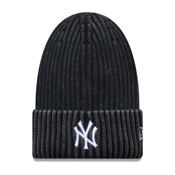 New Era Wintermütze Long Beanie - WASHED NY schwarz