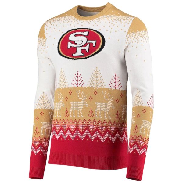 NFL Ugly Sweater XMAS Knit Pullover - San Francisco 49ers