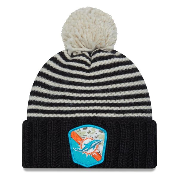 New Era Salute to Service Women's Beanie Miami Dolphins