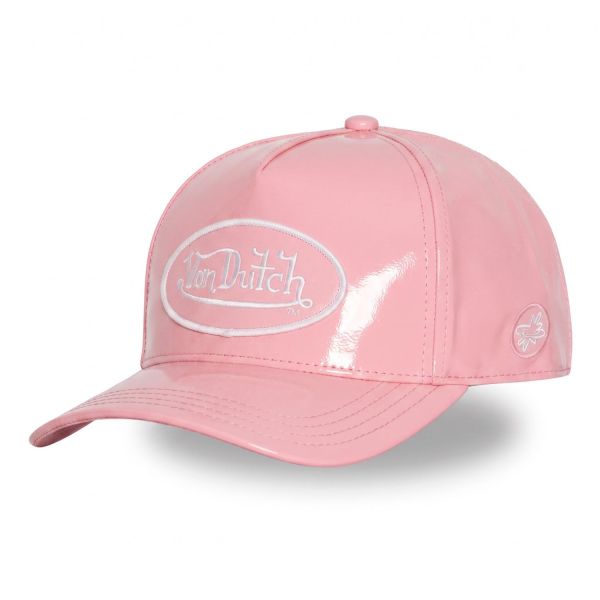 Von Dutch Damen Mesh Trucker Cap - SHINY VINYL rosa