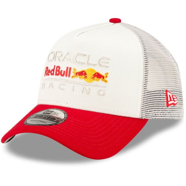 New Era A-Frame Snapback Trucker Cap - Red Bull Racing beige