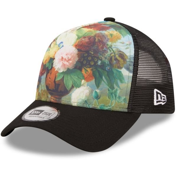 New Era Adjustable Trucker Cap - LOUVRE Floral