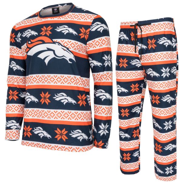 NFL Winter XMAS Pyjama Set - Denver Broncos