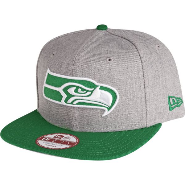 New Era 9Fifty Snapback Cap - Seattle Seahawks gris / vert