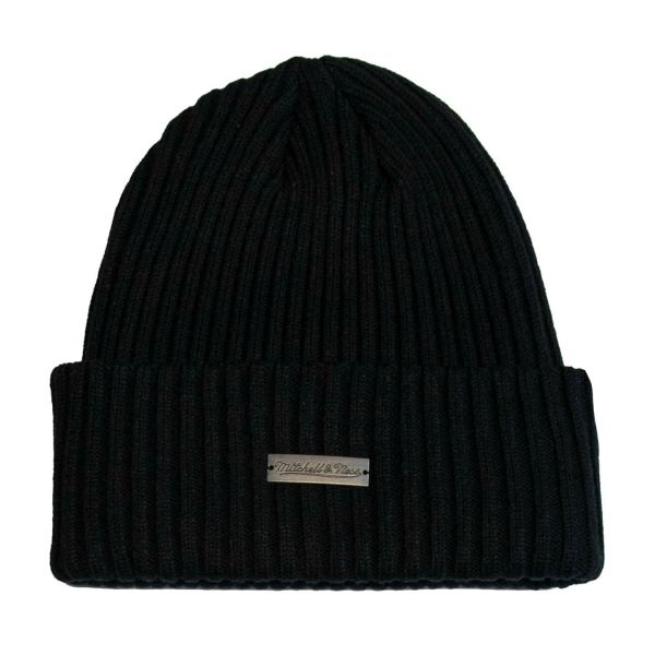 M&N Bonnet d'hiver Cuff Knit Beanie - METAL LOGO noir