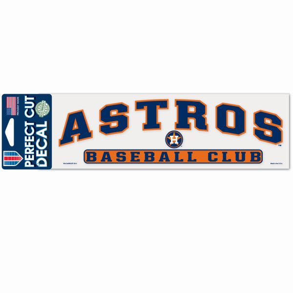 MLB Perfect Cut Aufkleber 8x25cm Houston Astros