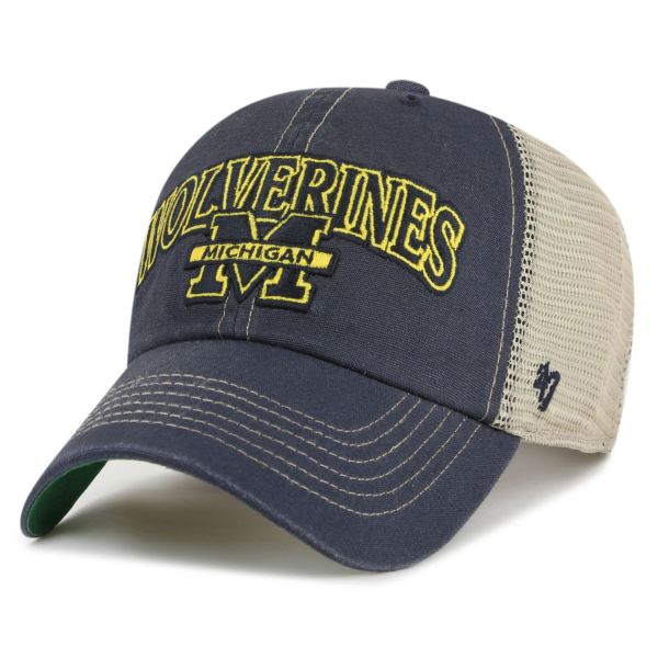 47 Brand Trucker Cap - TUSCALOOSA Michigan Wolverines navy