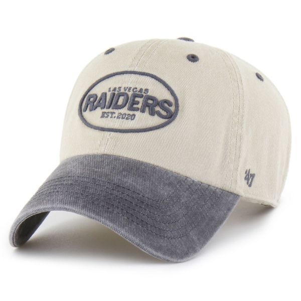 47 Brand Relaxed Clean Up Cap TRAIL Las Vegas Raiders beige