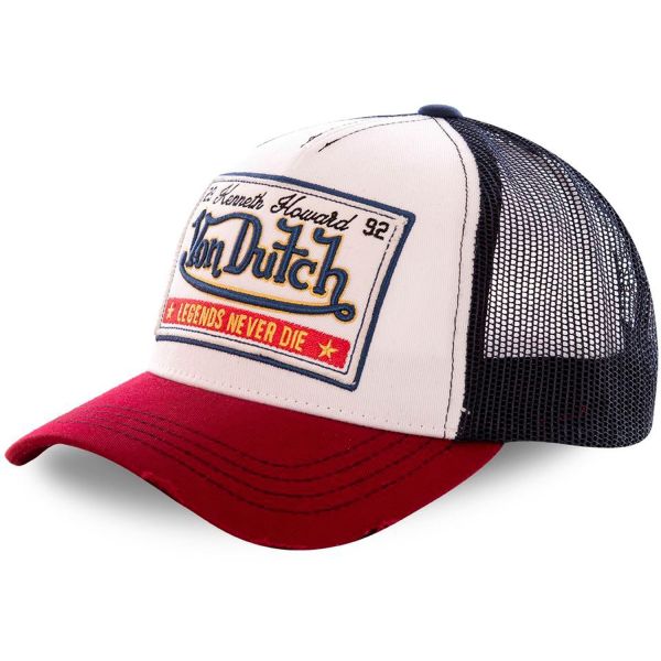 Von Dutch Trucker Mesh Snapback Cap - VINTAGE beige