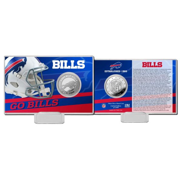 NFL Team History Silver Coin Card - Buffalo Bills