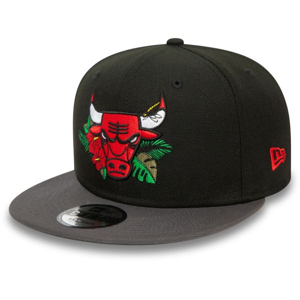 New Era 9Fifty Snapback Cap - FLORAL Chicago Bulls