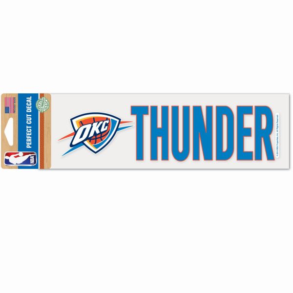 NBA Perfect Cut Aufkleber 8x25cm Oklahoma City Thunder