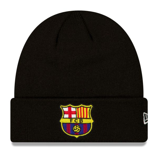 New Era Knit Bonnet - CORE CUFF FC Barcelona noir