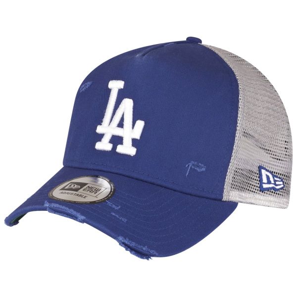 New Era Adjustable Trucker Cap - DISTRESSED LA Dodgers
