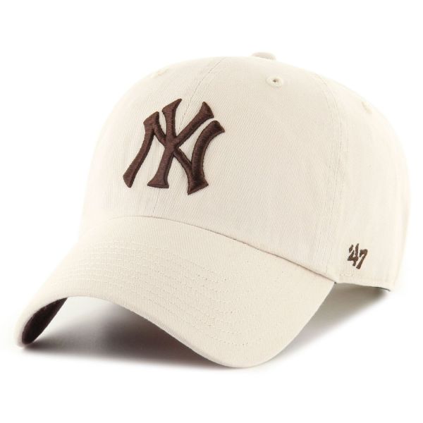 47 Brand Ballpark Cap - CLEAN UP New York Yankees bone