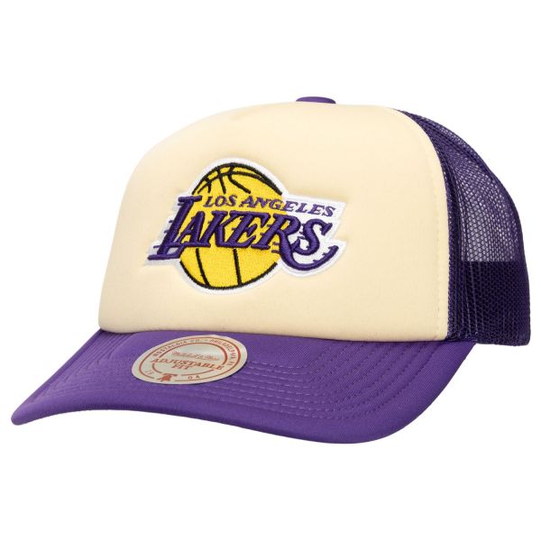 Mitchell & Ness Mesh Trucker Cap VINTAGE Los Angeles Lakers