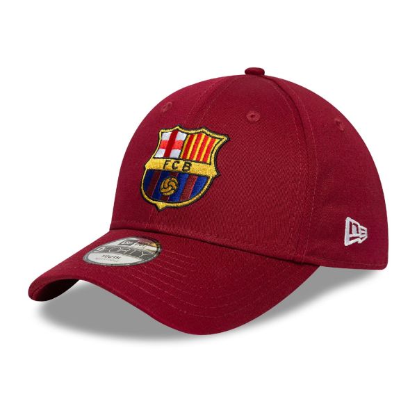New Era 9Forty Kids Cap - FC Barcelona garnet red