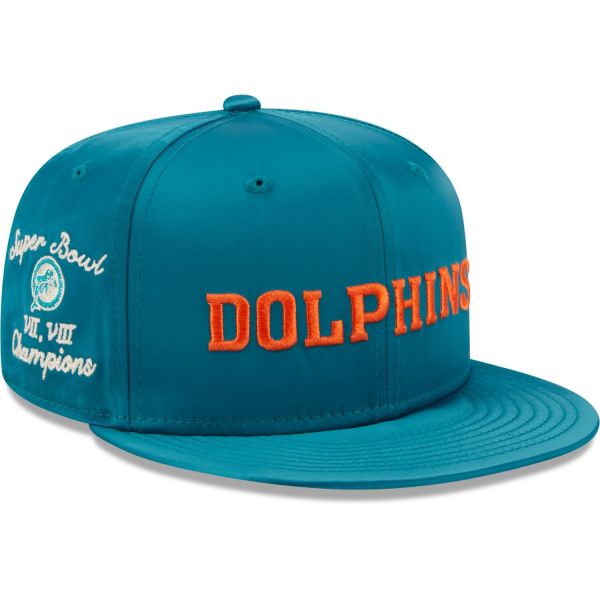 New Era 9Fifty Snapback Cap - SATIN SCRIPT Miami Dolphins