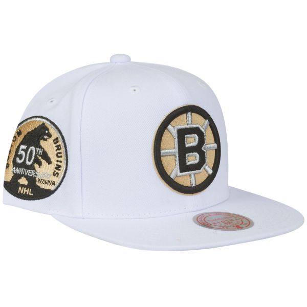 Mitchell & Ness Snapback Cap WINTER WHITE Boston Bruins