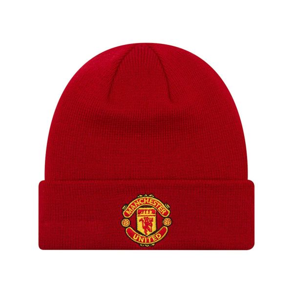 New Era Enfant Beanie d'hiver - CUFF Manchester United rouge