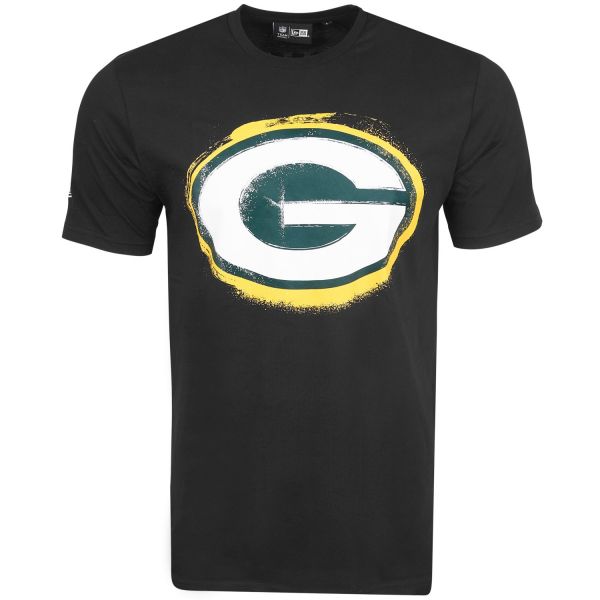 New Era NFL Shirt - SPRAY Green Bay Packers noir