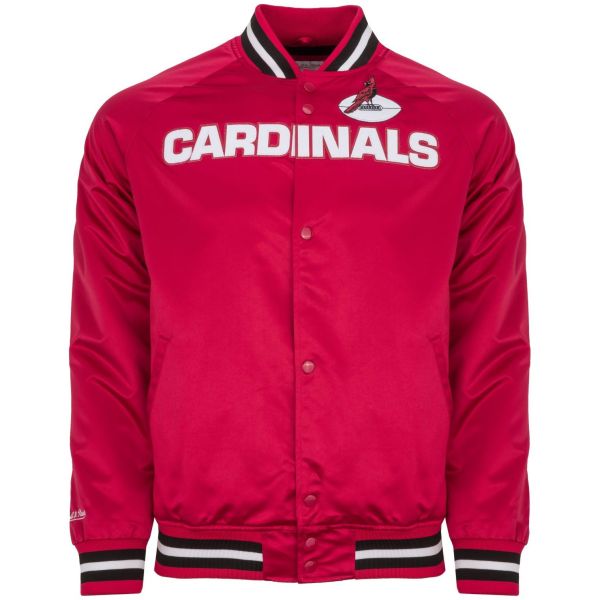 M&N Lightweight Satin Varsity Jacket - Arizona Cardinals